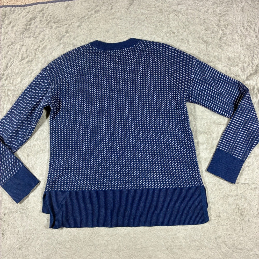 LL Bean Womens Birdseye Wicked Soft Cotton Cashmere Sweater Size M Quiet Luxury - Picture 2 of 11